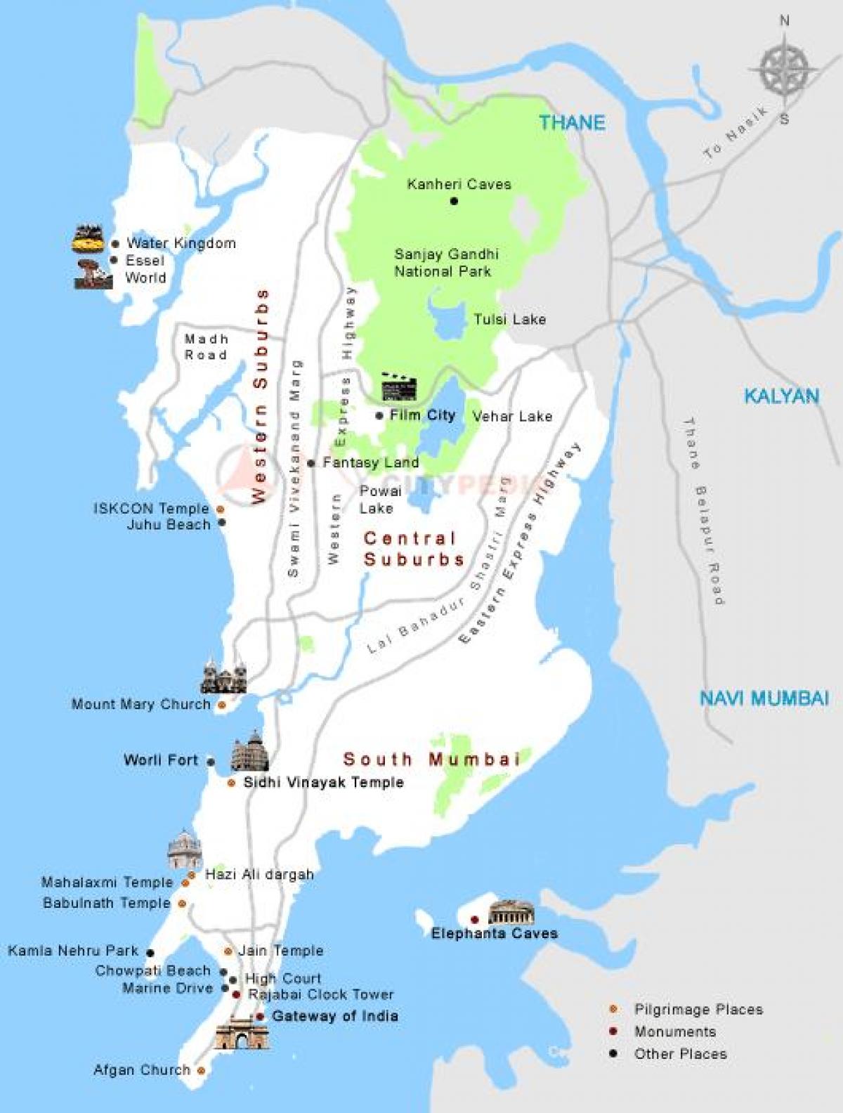 뭄바이 darshan 장소 지도