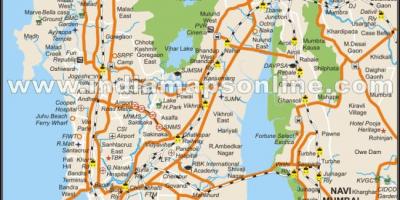 지도 뭄바이의 지역