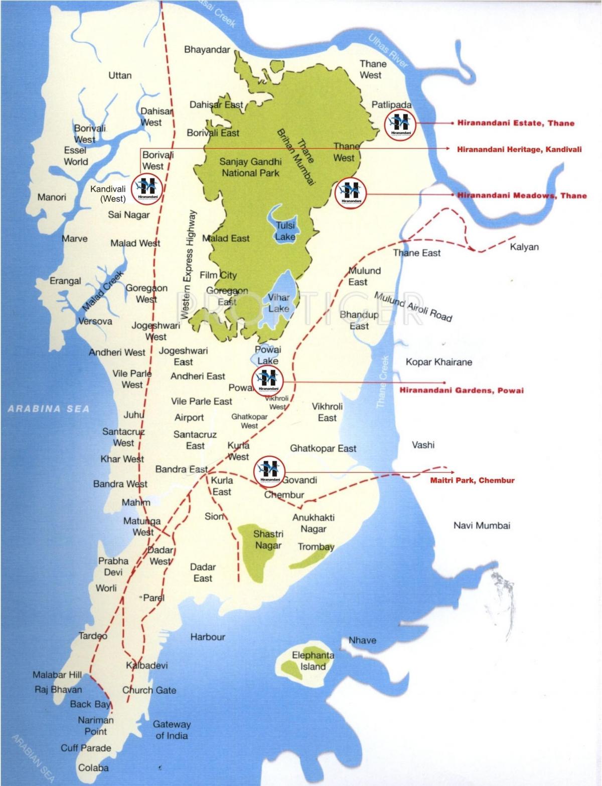 지도의 콜라 뭄바이