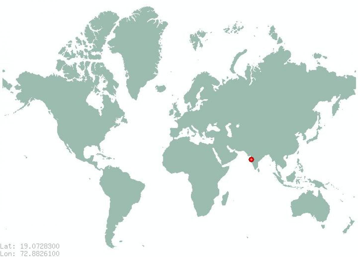 뭄바이에는 세계 지도
