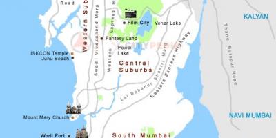 지도 뭄바이의 관광 명소