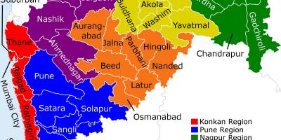 지도의 마하라슈트라 뭄바이